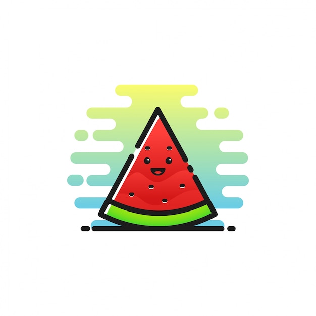 Cute watermelon illustration