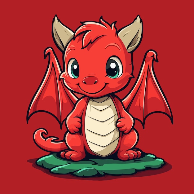 Cute welsh dragon