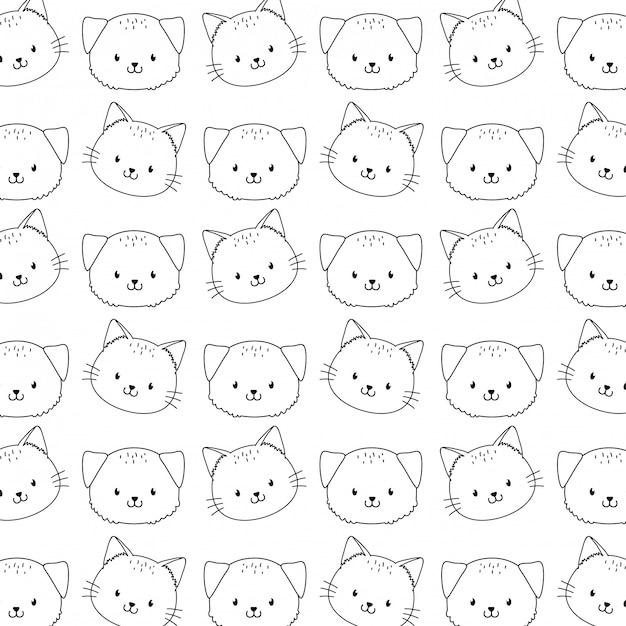 Cute woodland animals characters seamless pattern wallpaper