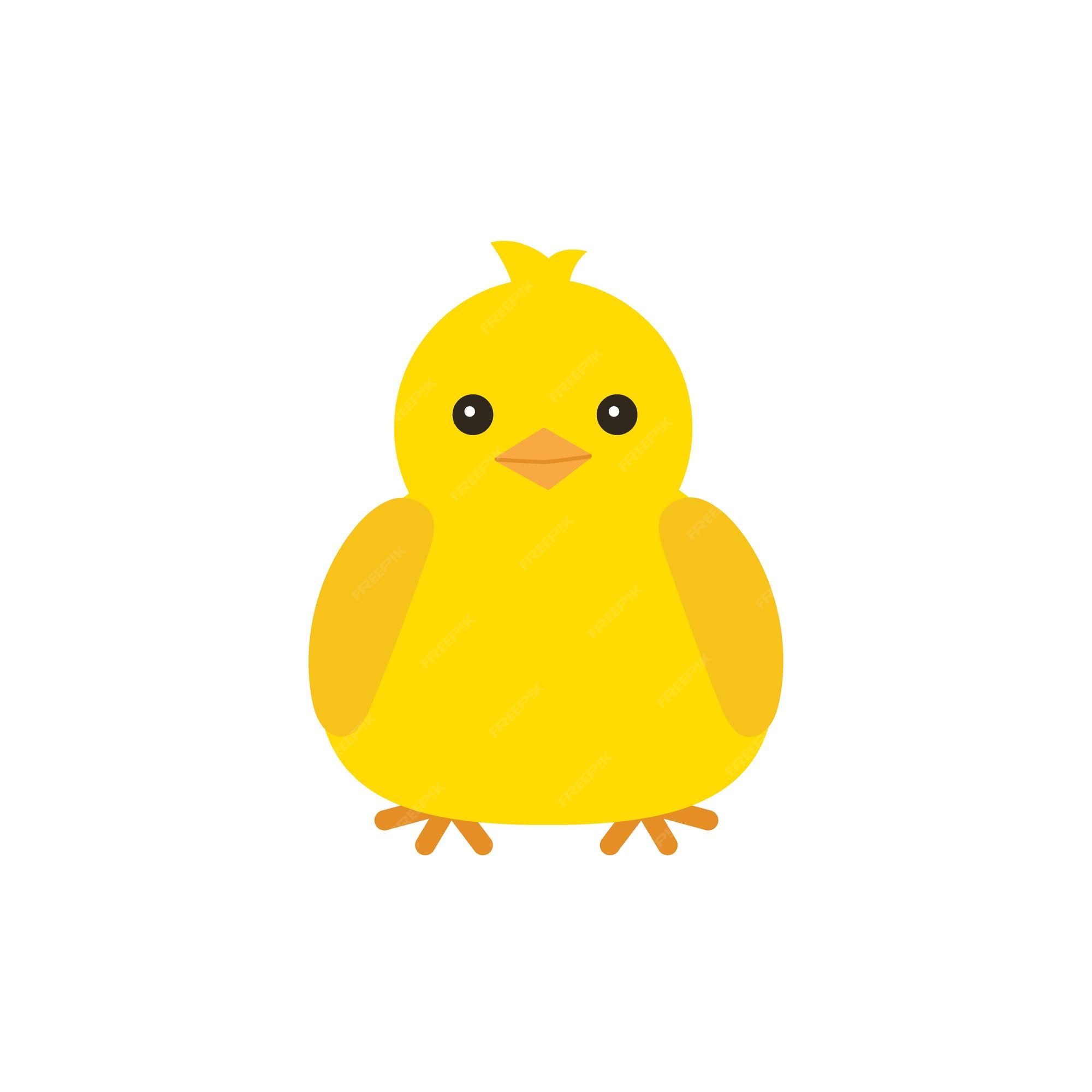 Premium Vector | Cute yellow baby chicken for easter design little ...