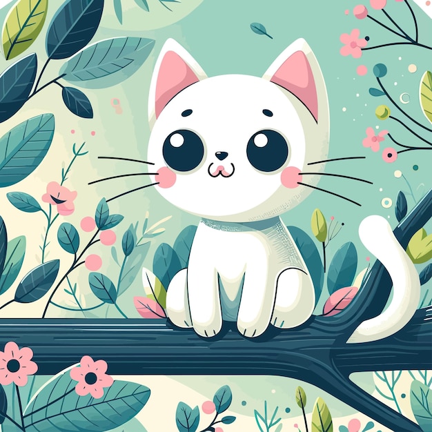 Premium Vector | Cutecat