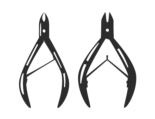 Cuticle nippers silhouette