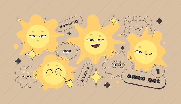 Vector cutie sun collection