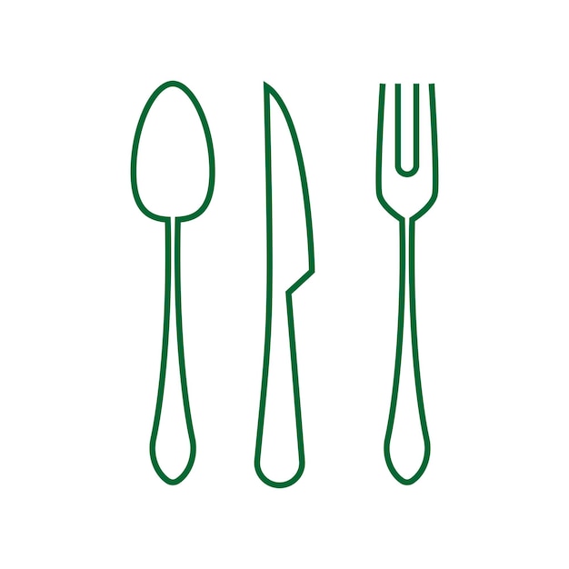 Vector cutlery icon design template