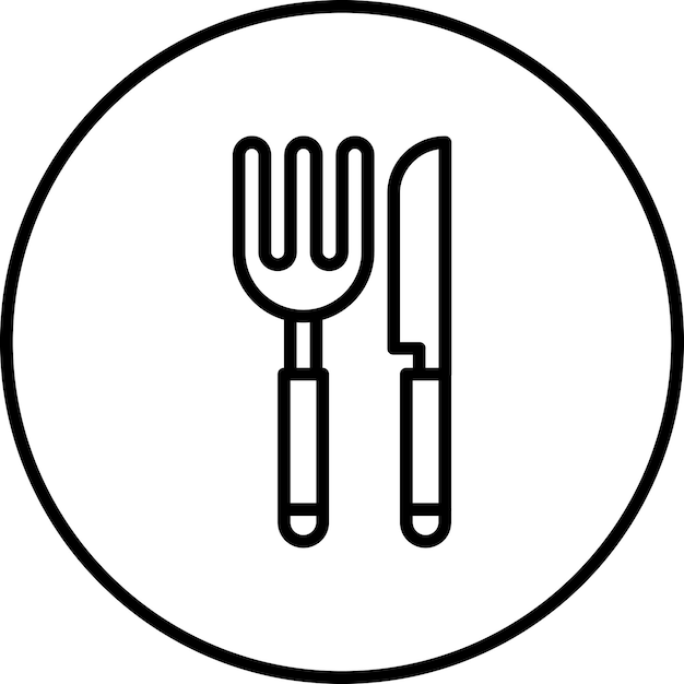 Vector cutlery icon vector image can be used for nursing home