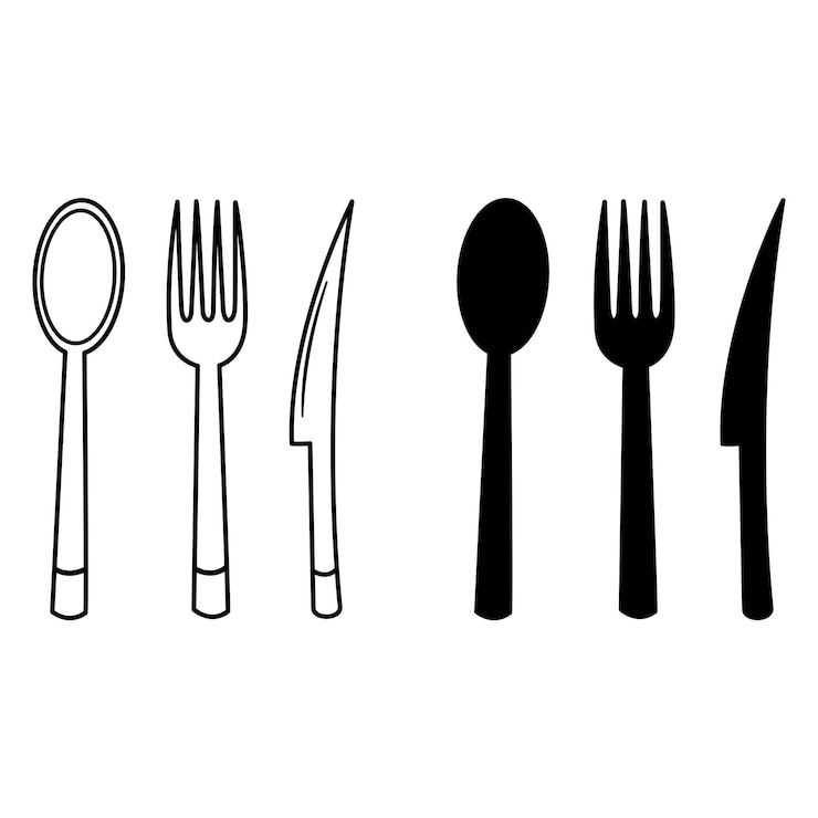 Vector 칼 붙이 아이콘