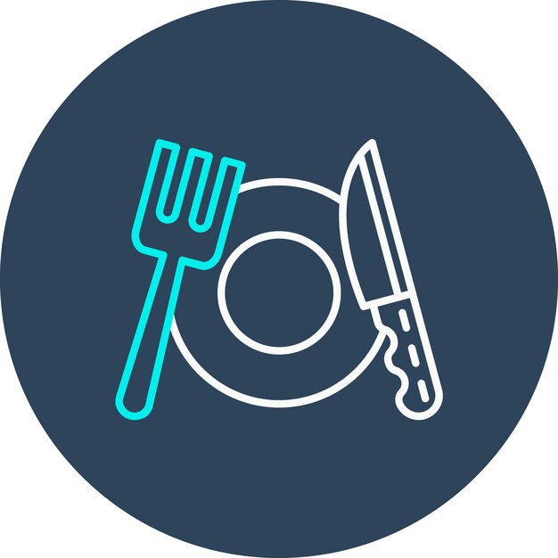 Vector cutlery vector icon can be used for restaurant iconset