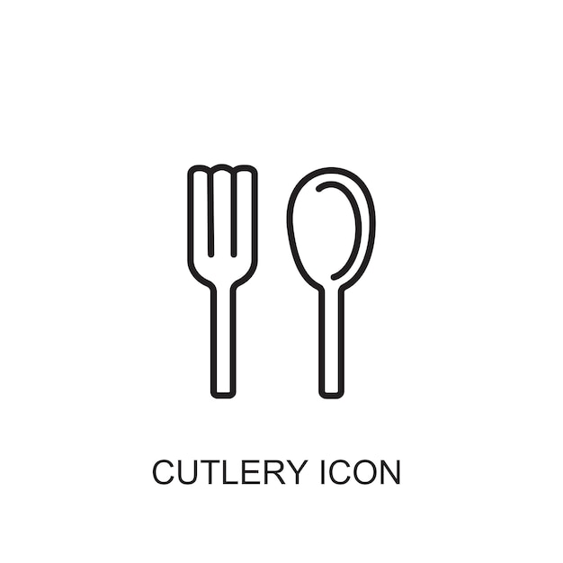 Cutlery vector icon icon