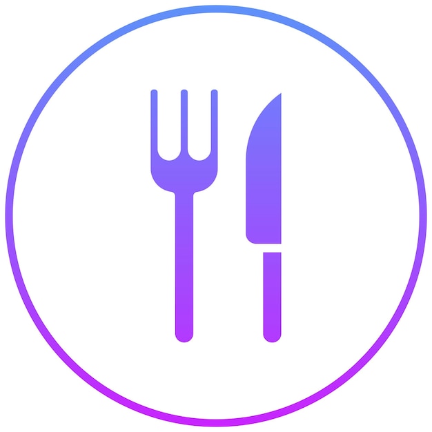 Cutlery vector icon illustration of Food Delivery iconset