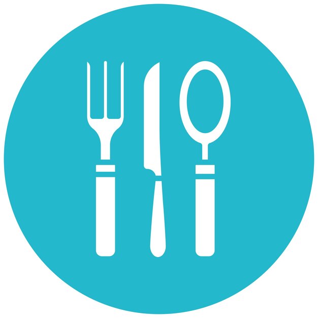 Cutlery Vector Illustration Style