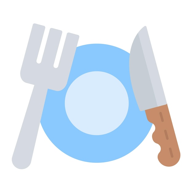 Cutlery Vector Illustration Style