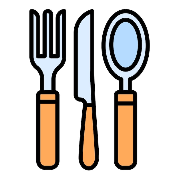 Cutlery Vector Illustration Style