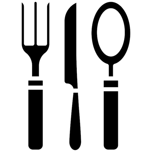 Cutlery Vector Illustration Style
