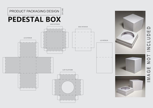 CUTOMIZE PRODUCT PACKAGING DESIGN Pedestal Box