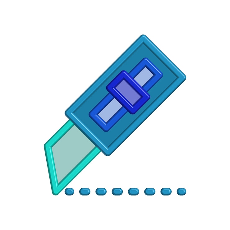 वेक्टर cutter icon design template