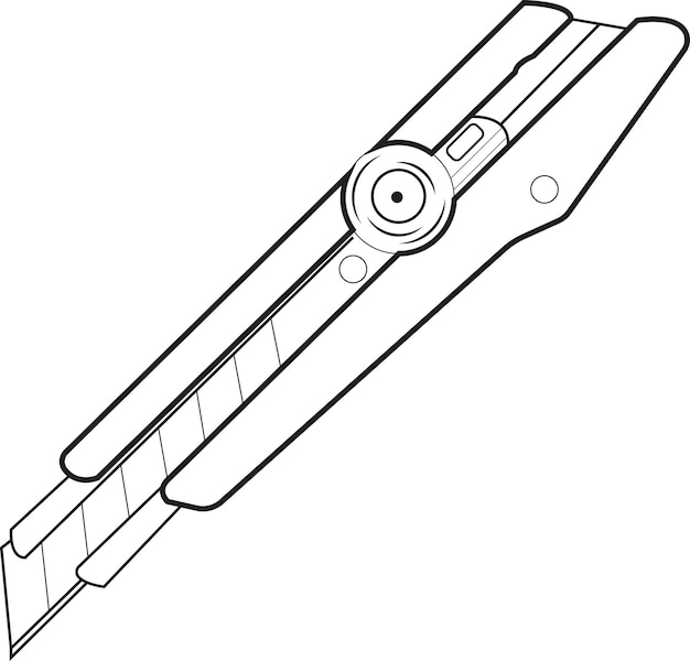 Vector cutter line art