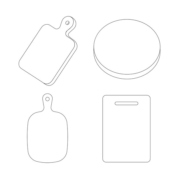 Cutting board icon vektor