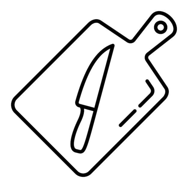 Vector cutting board icon