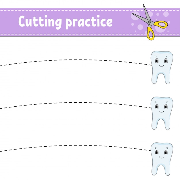 子供のための切削練習。