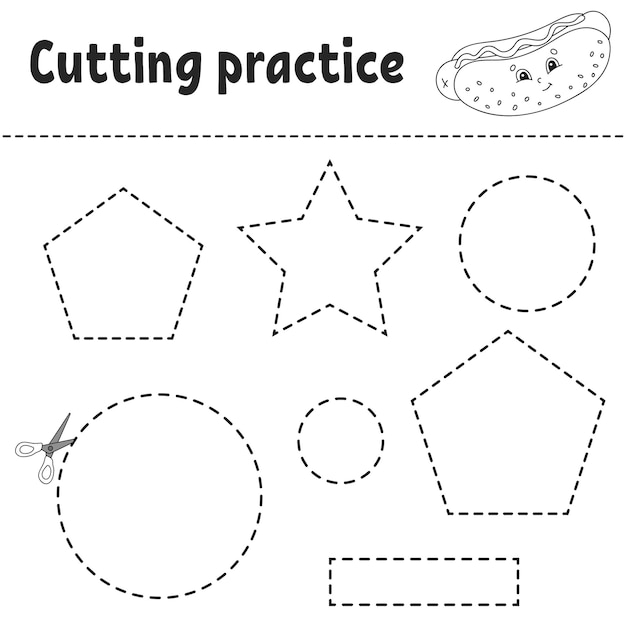 Cutting practice for kids