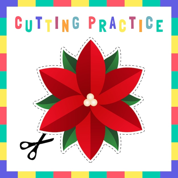 Cutting practice worksheets for kids