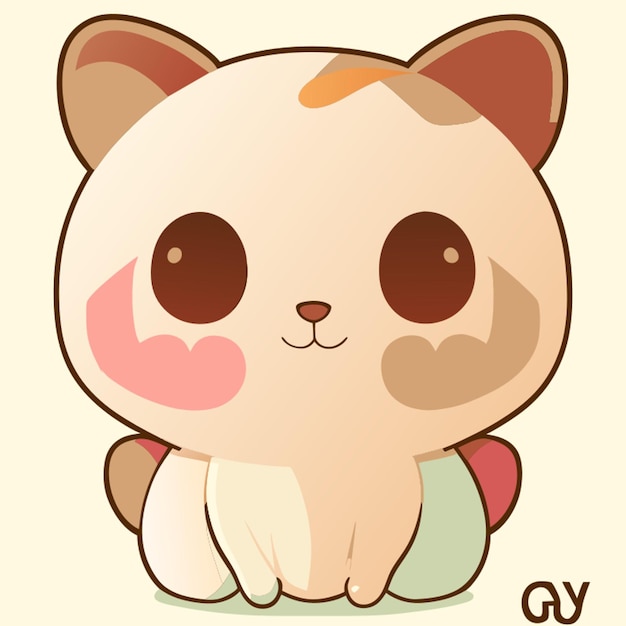 cuy vectorillustratie kawaii