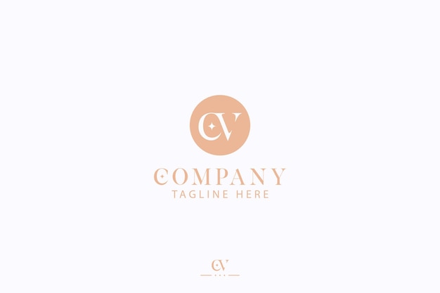 CV Brief Luxe en Elegant Logo voor Business Creative Fashion Brand Identity