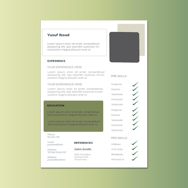 cv design background