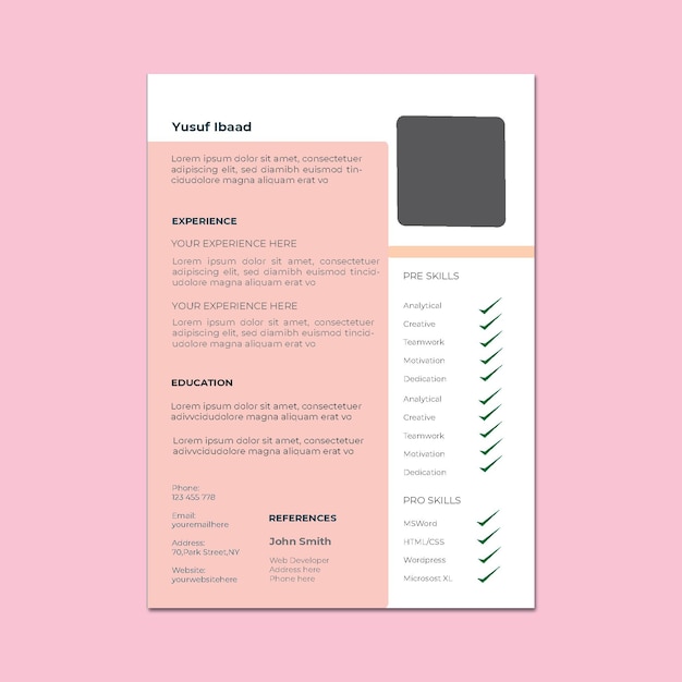 cv design