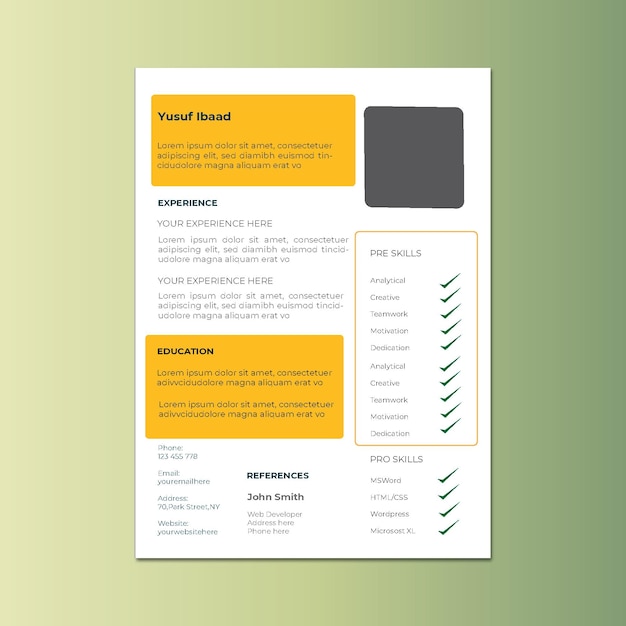 CV design