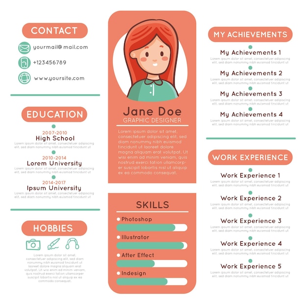 Cv online template concept