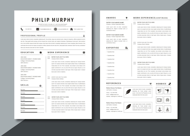 Cv and resume design