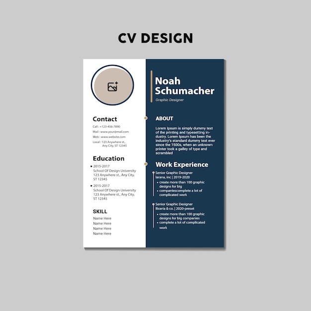 CV Resume Template Feminine Color Design Simple Clean Elegant Beautiful Look Suitable for Job