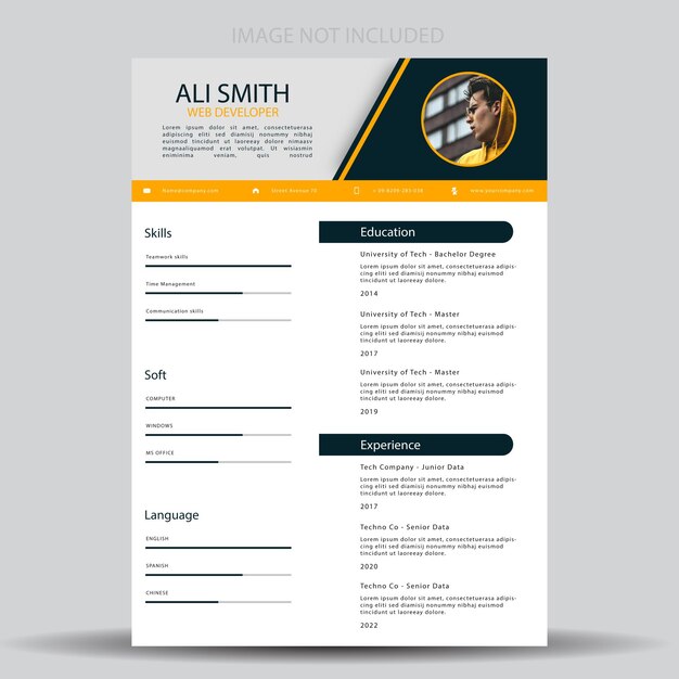 cv resume template