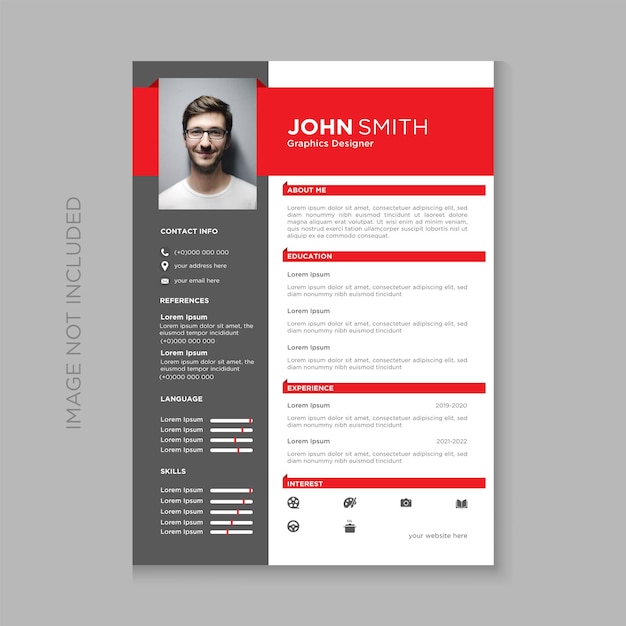 Cv or resume template