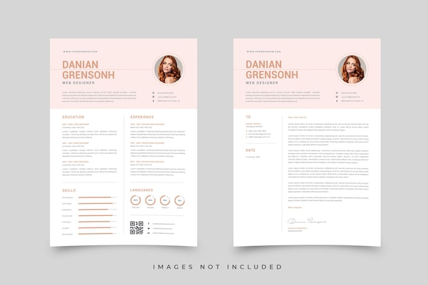 Vector cv resume template