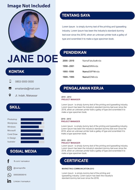 CV RESUME TEMPLATES 109