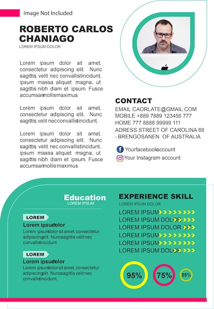 Vector cv resume templates 123