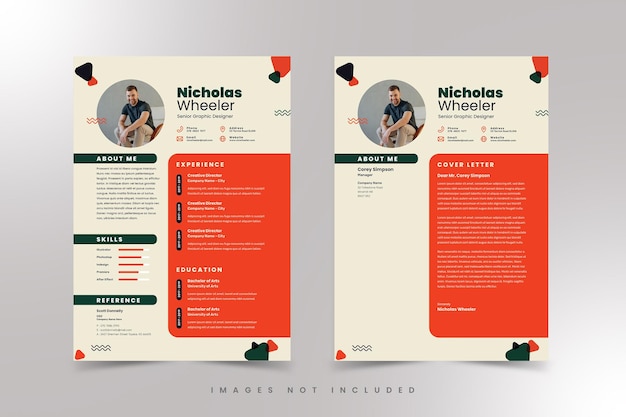 cv template curriculum vitae premium vector