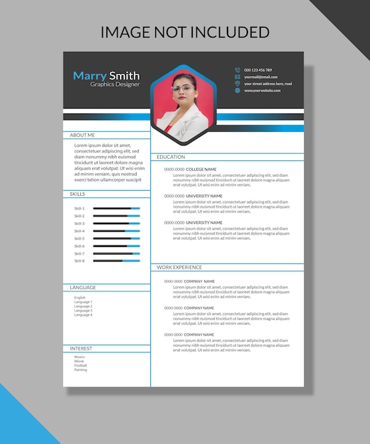 CV template cv design resume