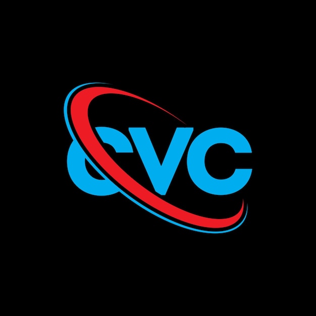 벡터 cvc 로고: cvc 문자 cvc 글자 로고 디자인 이니셜 cvc 로그와 원과 대문자 모노그램 로고 cvc 타이포그래피 기술 비즈니스 및 부동산 브랜드