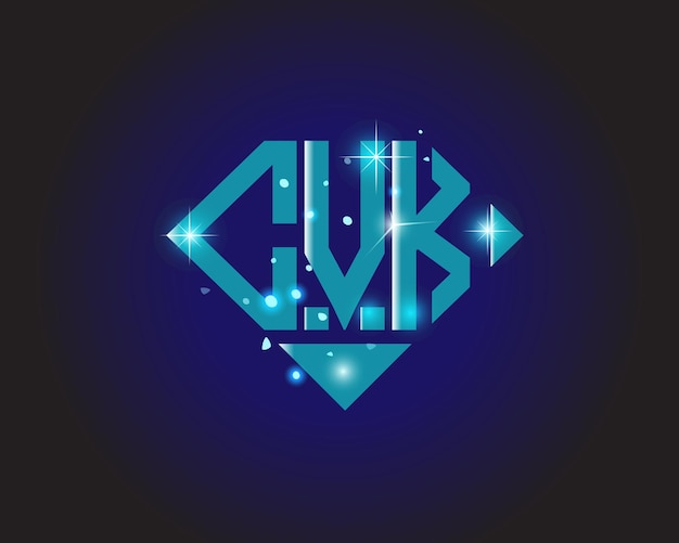 Vector cvk initial modern logo design vector icon template