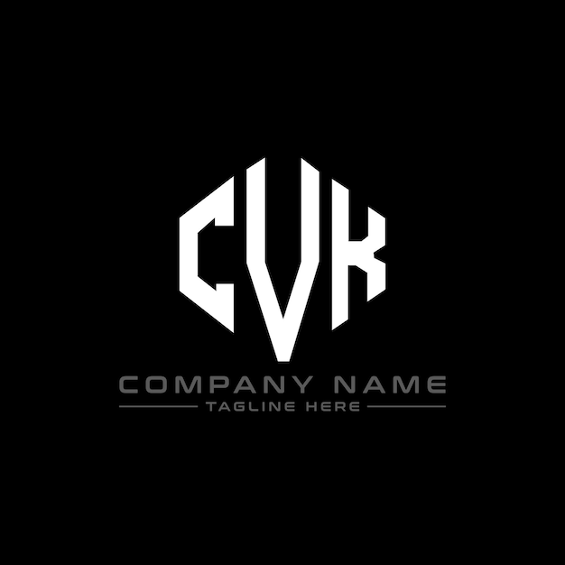 ベクトル cvk フォーマット フォーム フォーム cvk ポリゴン フォーム クーブ フォーム ロゴ フォーマート cvk ヘクサゴン ベクトル ロゴ テンプレート 白黒色 cvk モノグラム ビジネス ロゴ