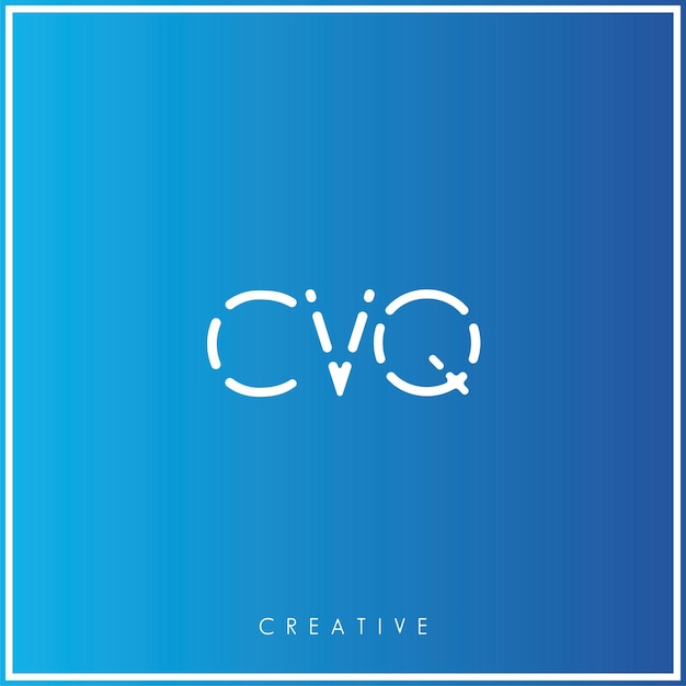 CVQ Premium Vector latter Logo Design Creative Logo Vector Illustration Minimal Logo Monogram