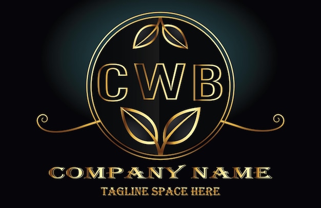 Vector cwb letter logo