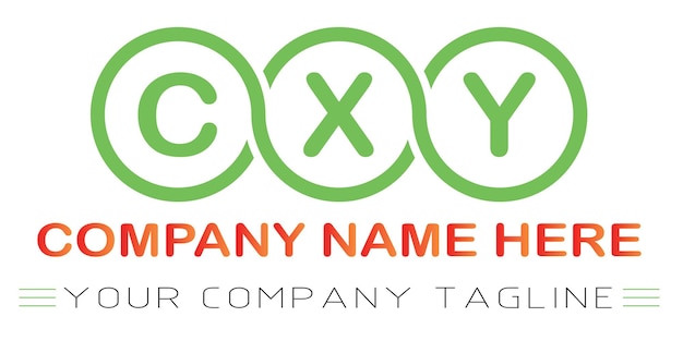 Vector cxy brief logo ontwerp