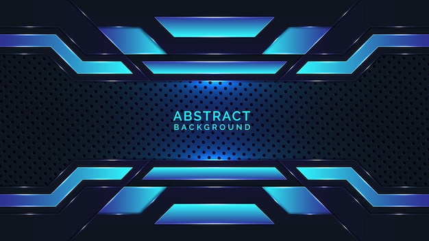 Cyan And Blue Gradient Style Abstract Background