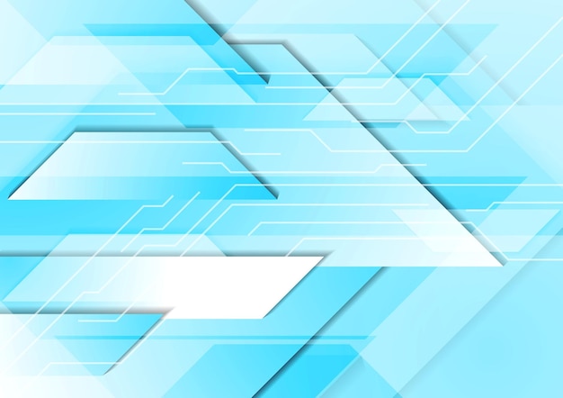 Cyan tech geometric background