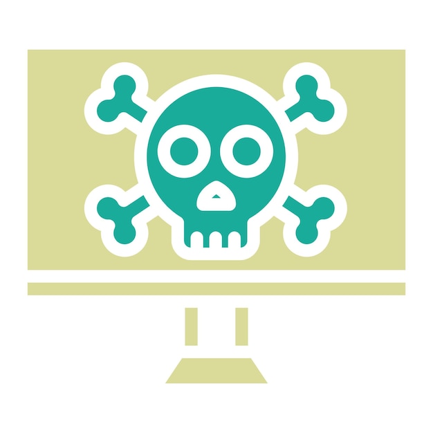 Cyber Attack vector icoon illustratie van Cyber Security icoon set