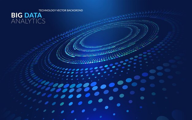 사이버 빅 데이터 흐름 입자 (Bokeh Digital Neural Network) 인공지능 AI 기술 및 머신 러닝 과학 기술 프레젠테이션 디지털 배경